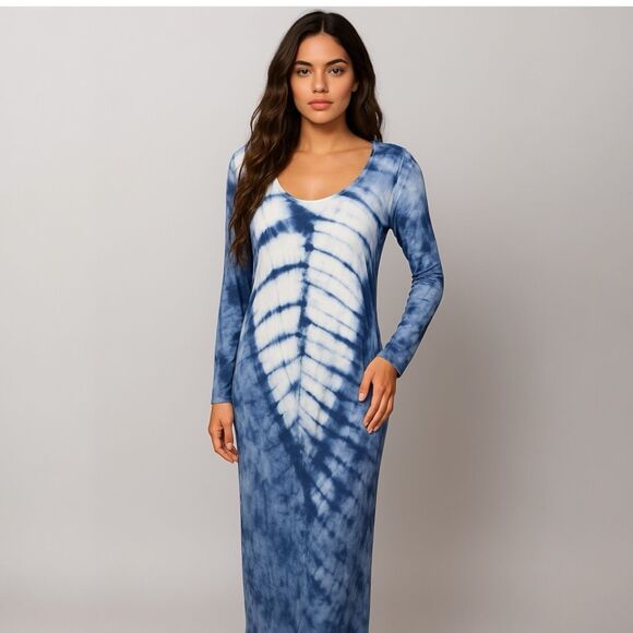 Indiecore Tie Dye Maxi Dress L — Twilight Forest Vibes